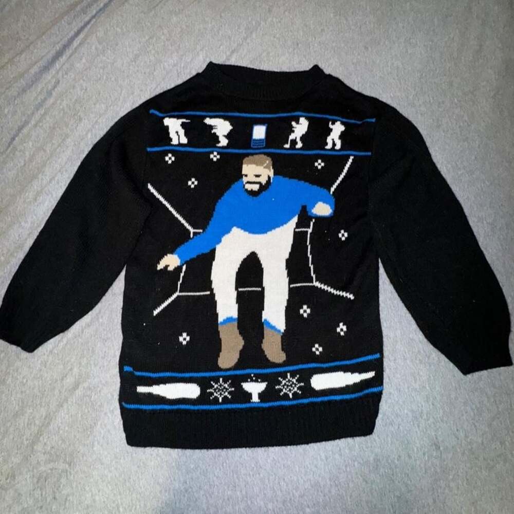 Drake Hotline Bling Christmas Ugly Sweater Men's Small